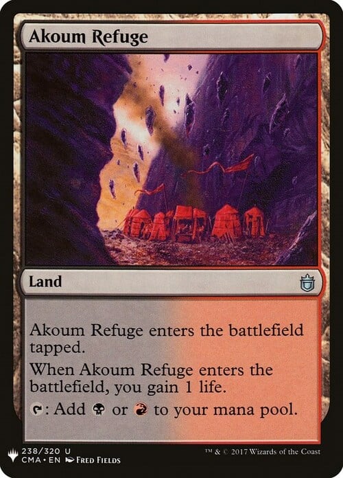 Akoum Refuge Card Front