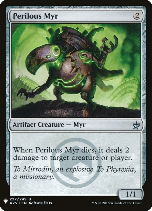 Myr Pericoloso Card Front