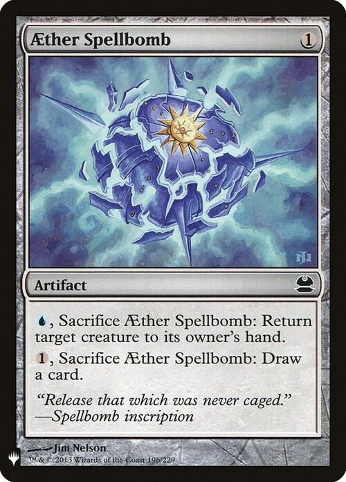 Aether Spellbomb Card Front