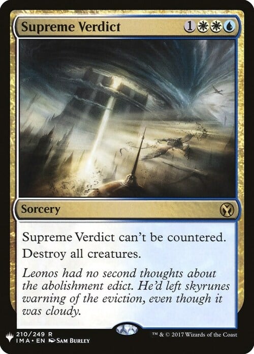 Verdetto Supremo Card Front