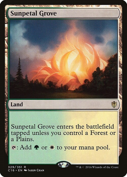 Sunpetal Grove Card Front
