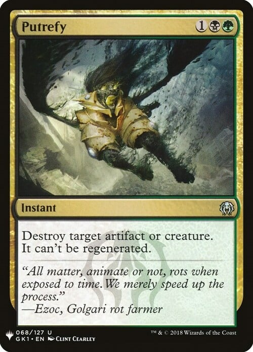 Putrefy Card Front