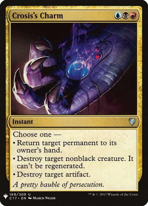 Crosis's Charm Card Front