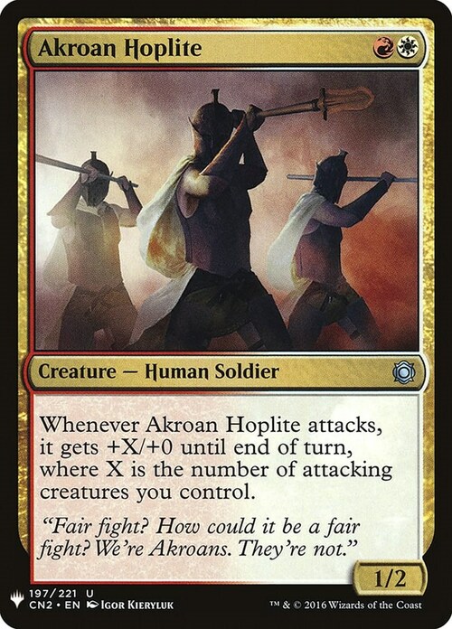 Akroan Hoplite Card Front