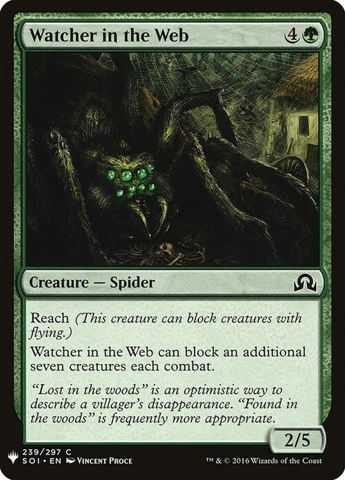 Watcher in the Web Card Front