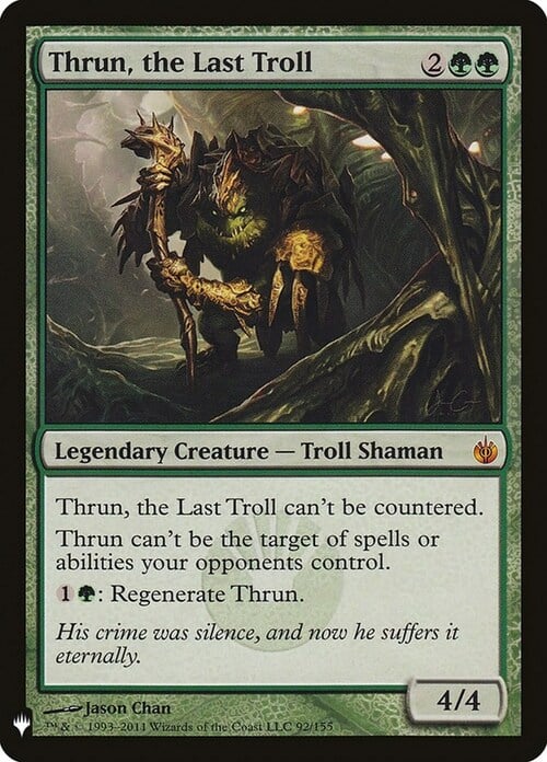 Thrun, the Last Troll Card Front
