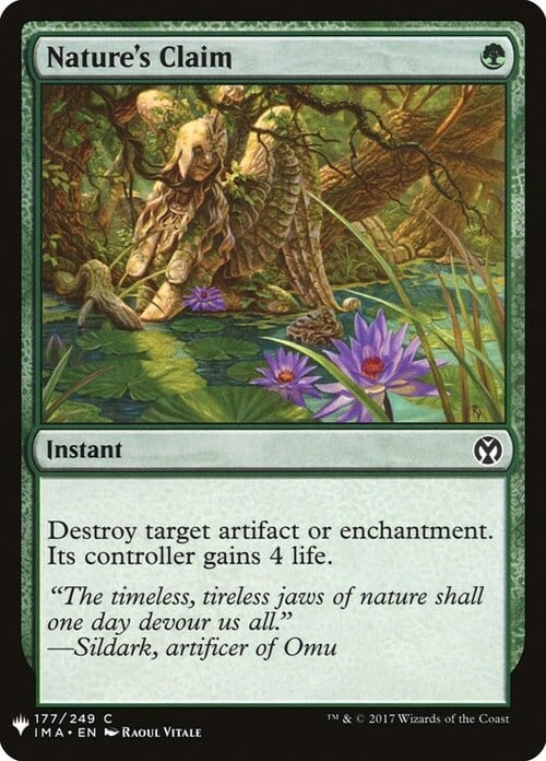Nature's Claim Card Front