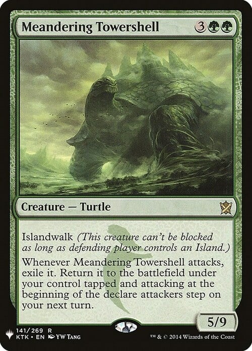 Meandering Towershell Card Front