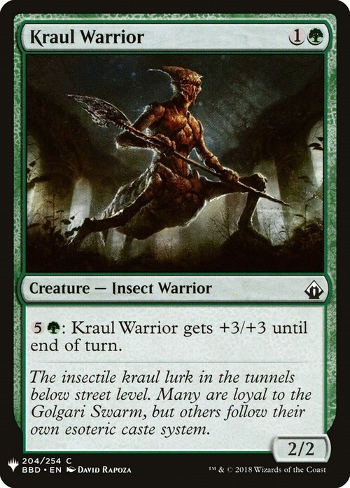 Kraul Warrior Card Front