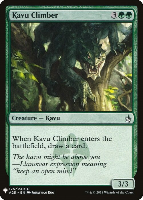 Kavu Climber Card Front