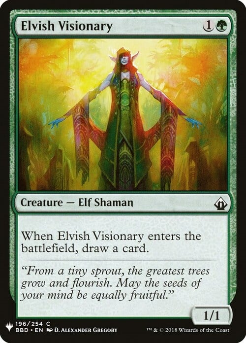 Elvish Visionary Card Front
