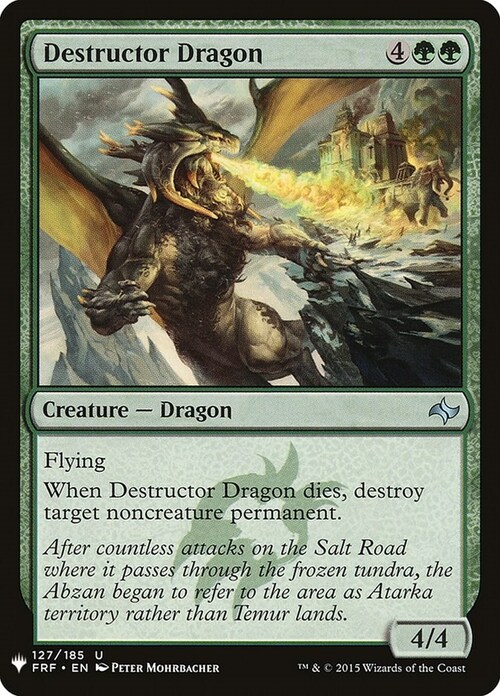 Drago Distruttore Card Front