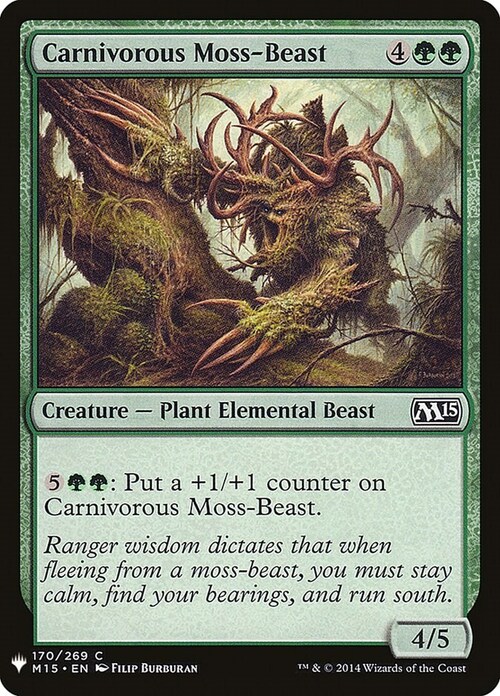 Carnivorous Moss-Beast Card Front