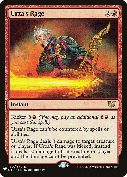 Urza's Rage Card Front