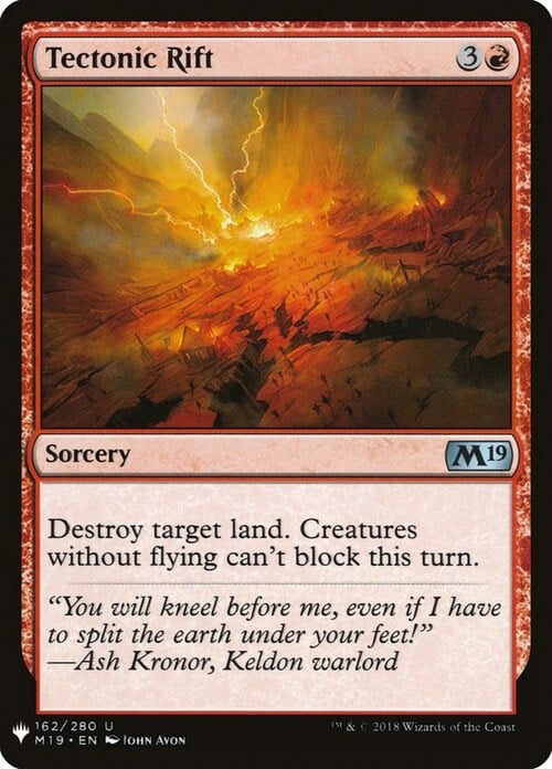 Tectonic Rift Card Front