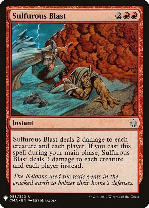 Sulfurous Blast Card Front