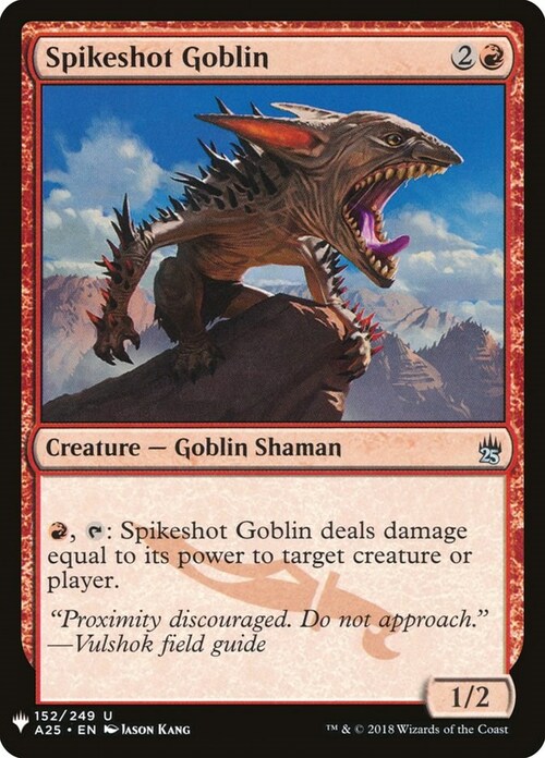 Spikeshot Goblin Card Front
