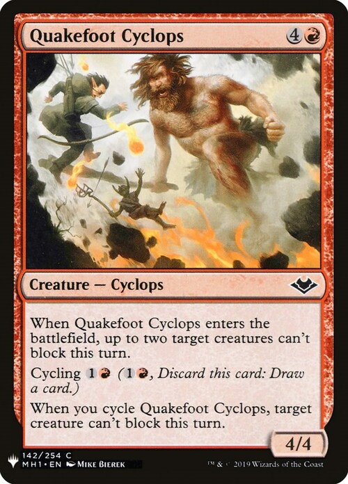 Quakefoot Cyclops Card Front