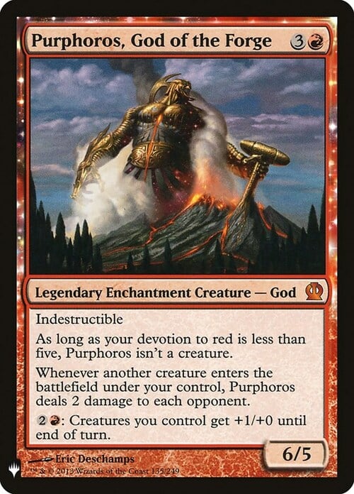 Purphoros, God of the Forge Card Front
