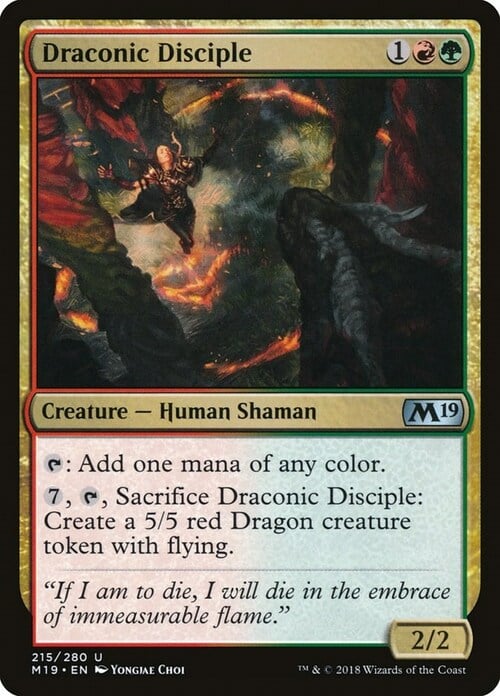 Draconic Disciple Card Front