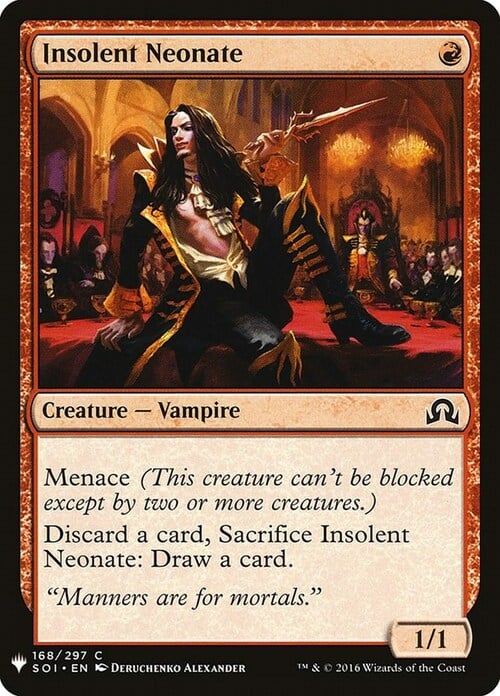 Insolent Neonate Card Front