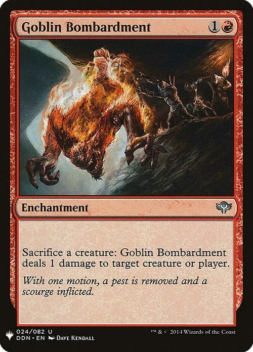 Bombardamento dei Goblin Card Front