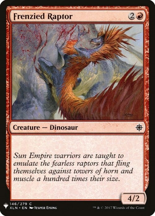 Frenzied Raptor Card Front