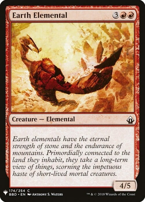 Earth Elemental Card Front
