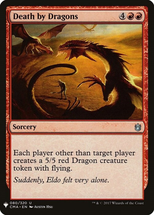 Death by Dragons Card Front