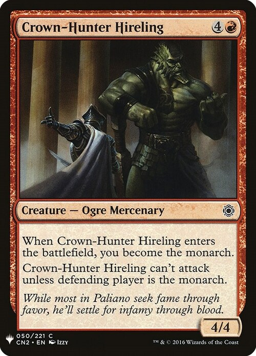 Crown-Hunter Hireling Card Front