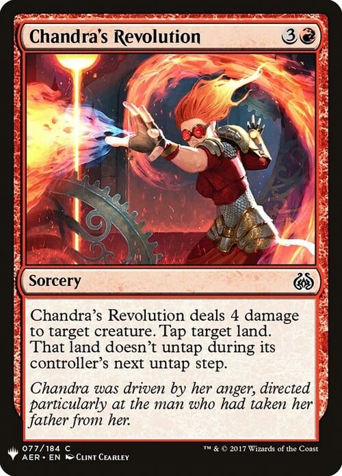 Chandra's Revolution Card Front