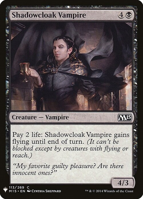 Shadowcloak Vampire Card Front
