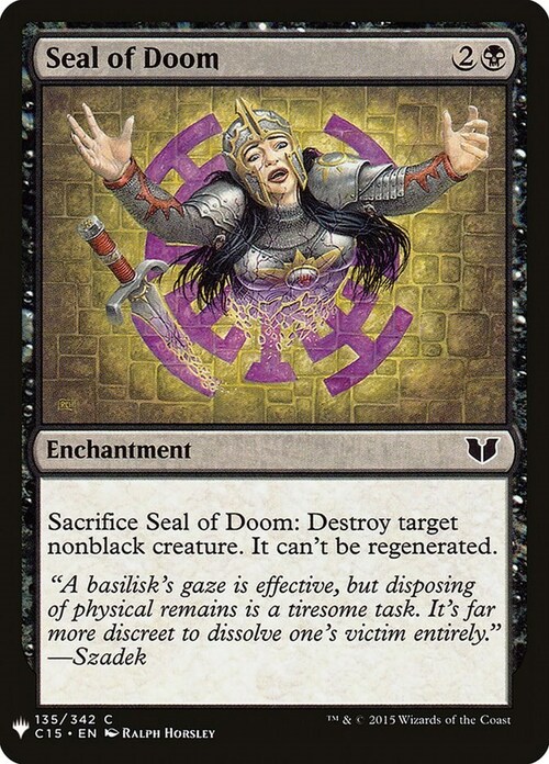 Seal of Doom Card Front