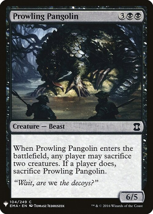 Prowling Pangolin Card Front
