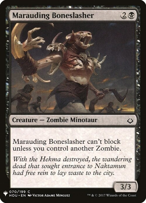 Marauding Boneslasher Card Front