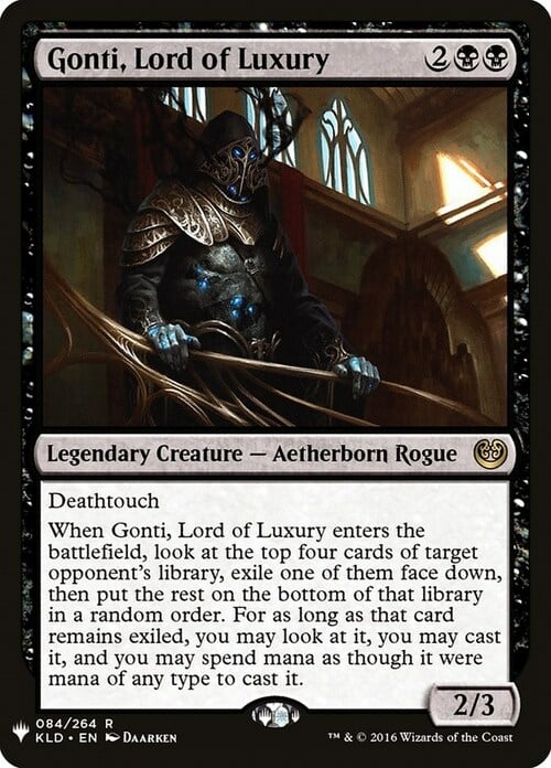 Gonti, Lord of Luxury Card Front