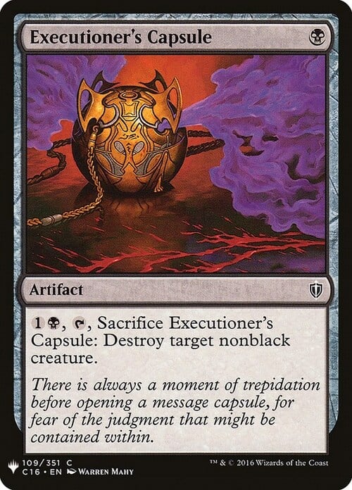 Executioner's Capsule Card Front