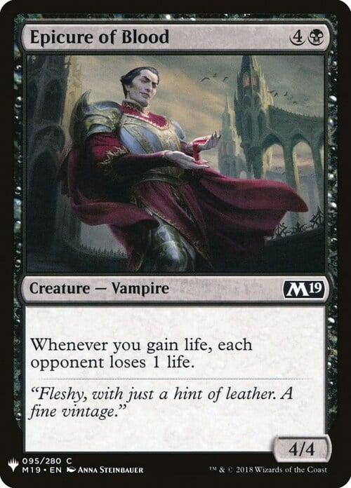Epicure of Blood Card Front