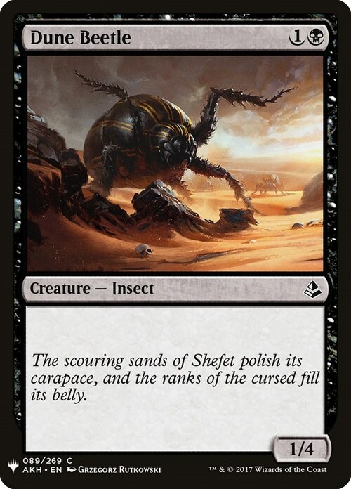 Dune Beetle Card Front