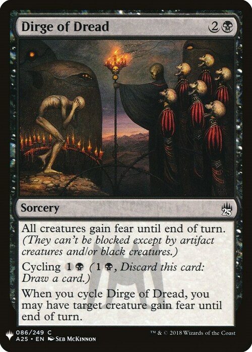 Dirge of Dread Card Front