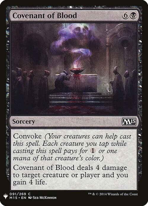 Covenant of Blood Card Front