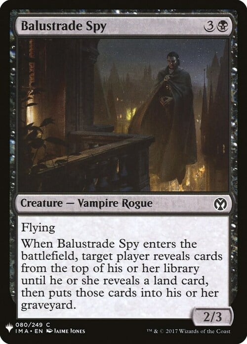Balustrade Spy Card Front
