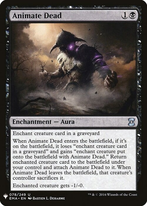Animate Dead Card Front
