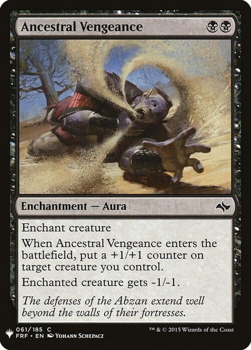 Ancestral Vengeance Card Front