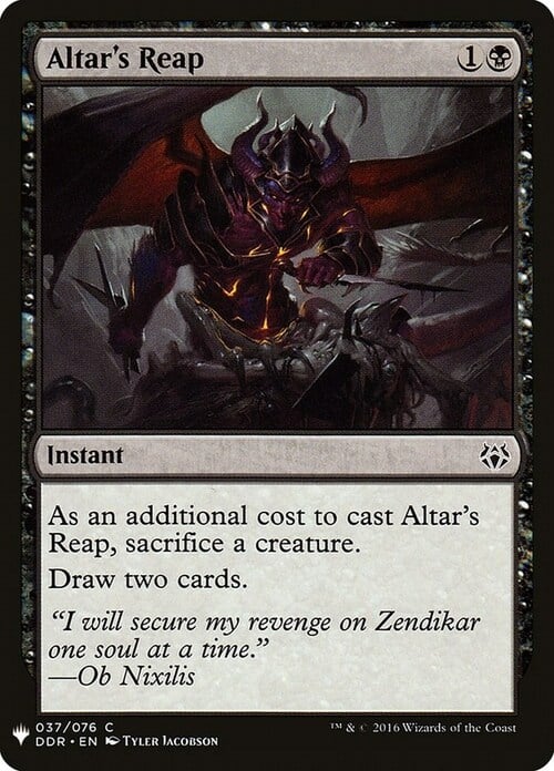 Altar's Reap Card Front