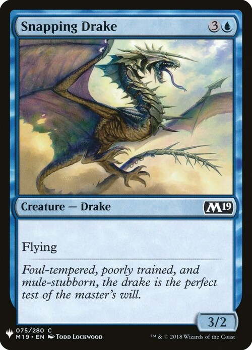 Snapping Drake Card Front