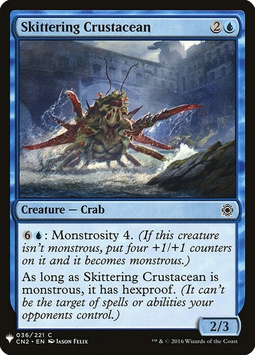 Skittering Crustacean Card Front