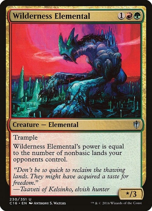 Wilderness Elemental Card Front