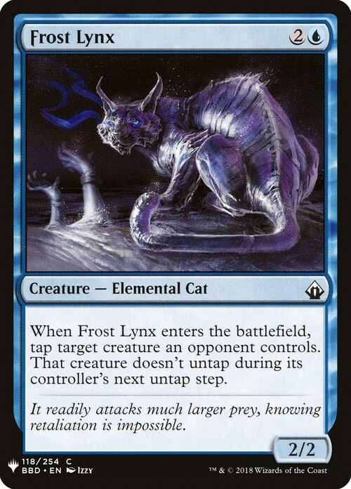 Frost Lynx Card Front