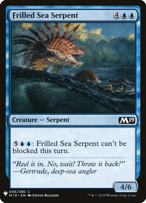 Frilled Sea Serpent Card Front